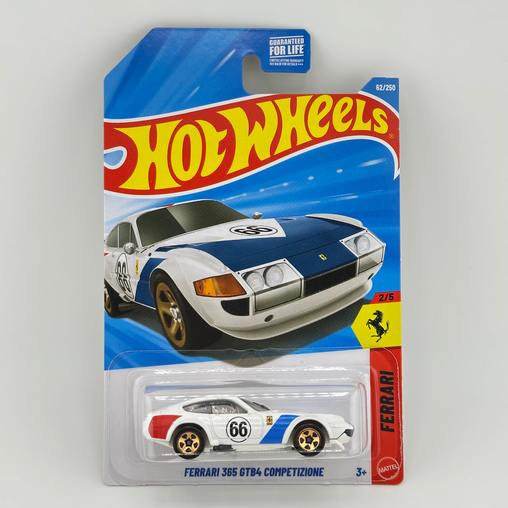 Ferrari 365 GTB4 Competizione White - 1:64 Hot Wheels
