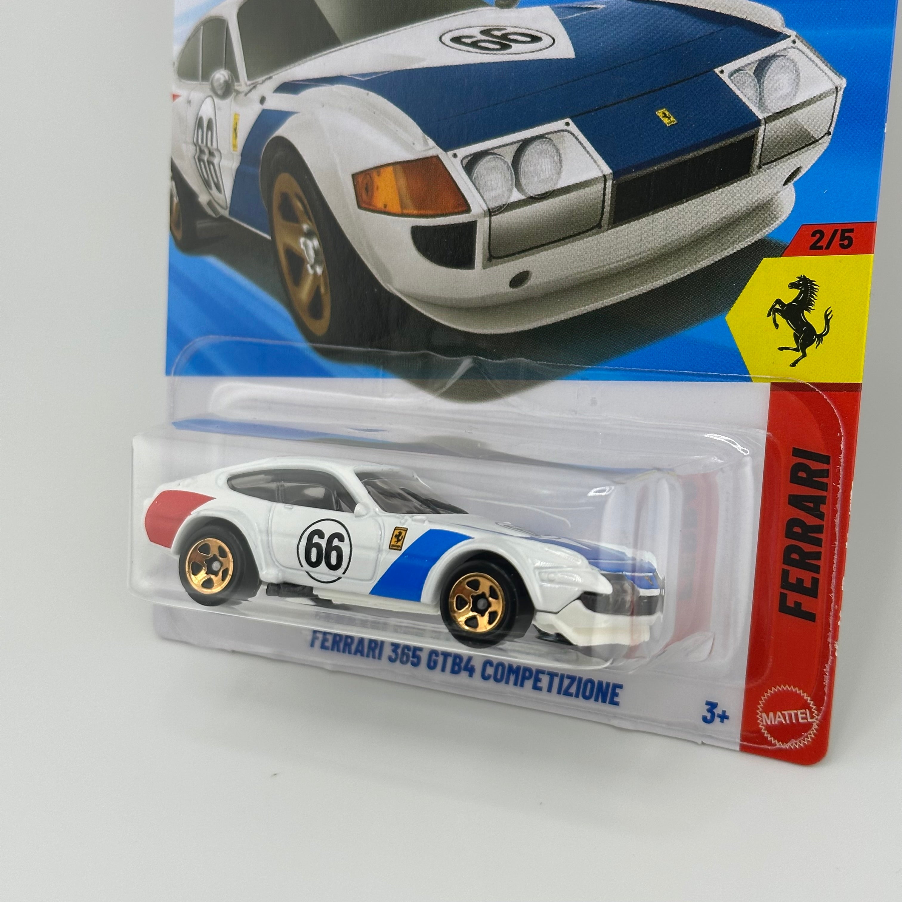 Ferrari 365 GTB4 Competizione White - 1:64 Hot Wheels – Stradale