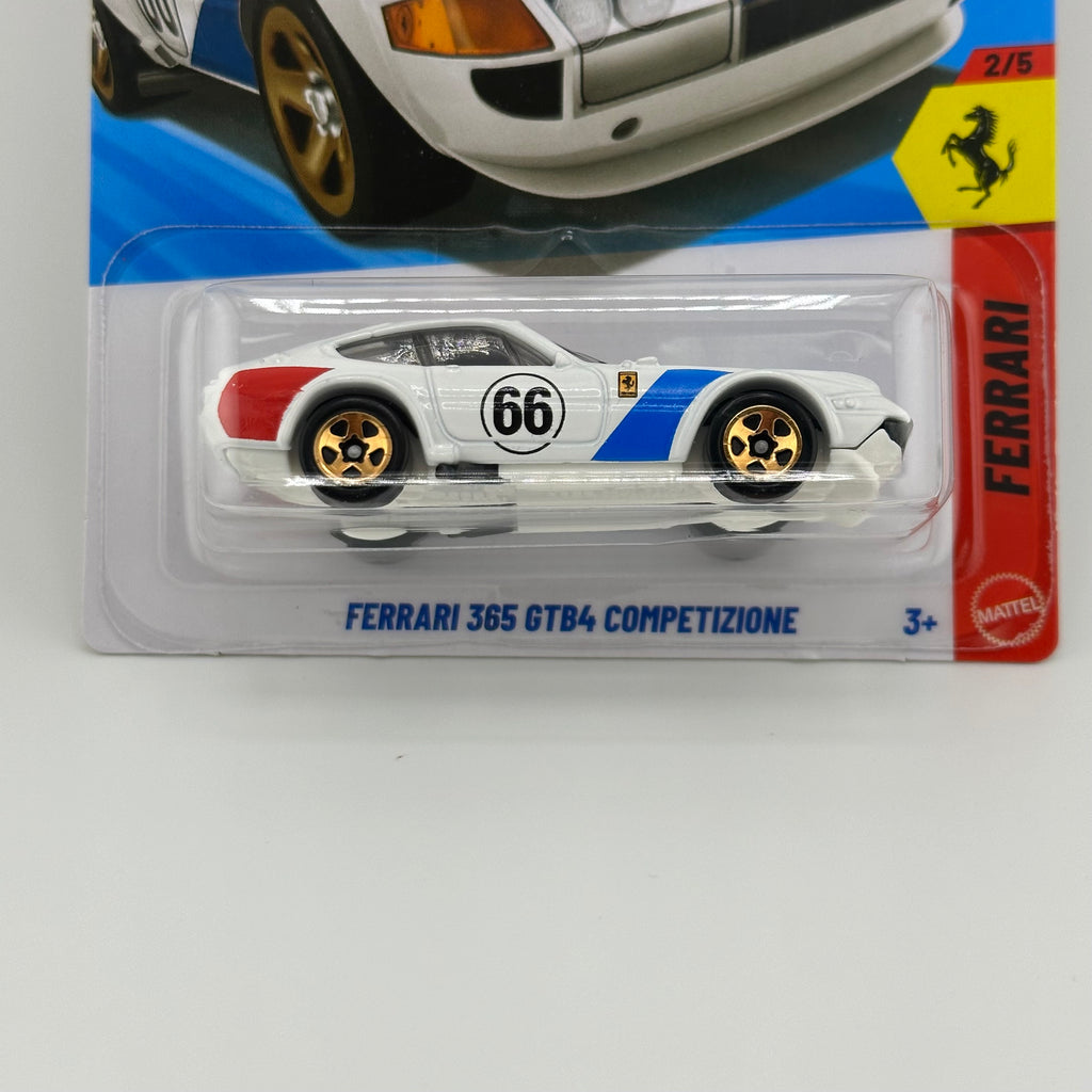 Ferrari 365 GTB4 Competizione White - 1:64 Hot Wheels