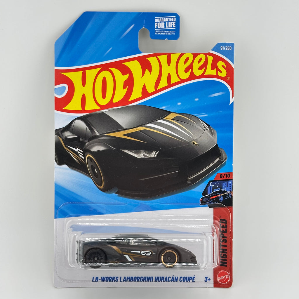 Lb-works Lamborghini Huracan Coupe Black - 1:64 Hot Wheels