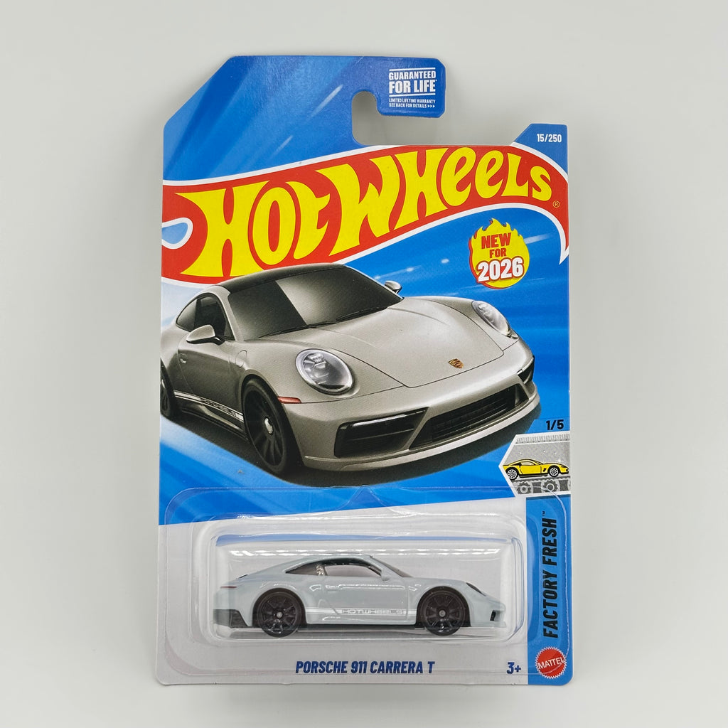 Porsche 911 Carrera T Light Gray - 1:64 Hot Wheels