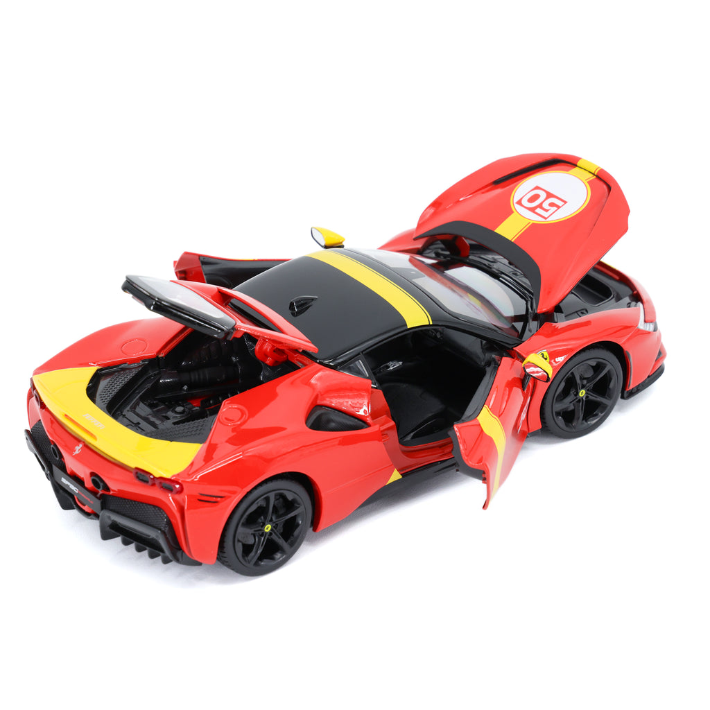 Ferrari SF90 Stradale Assetto Fiorano 1/18 Diecast Model - Red