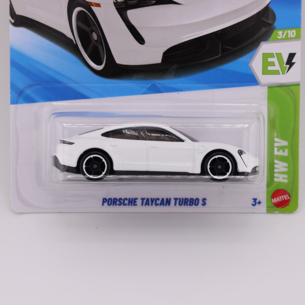 Porsche Taycan Turbo S White - 1:64 Hot Wheels
