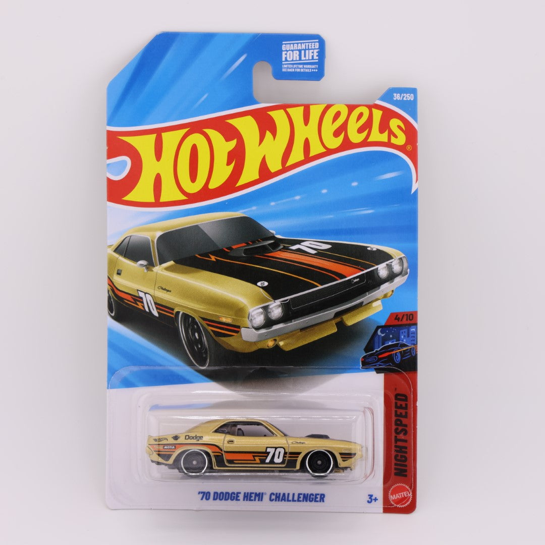 1970 Dodge HEMI Challenger Brown - 1:64 Hot Wheels