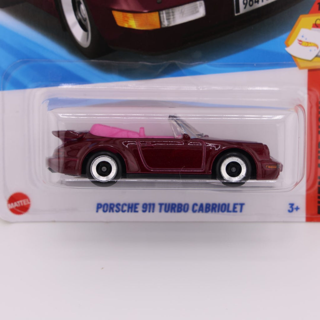 Porsche 911 Turbo Cabriolet Burgundy - 1:64 Hot Wheels