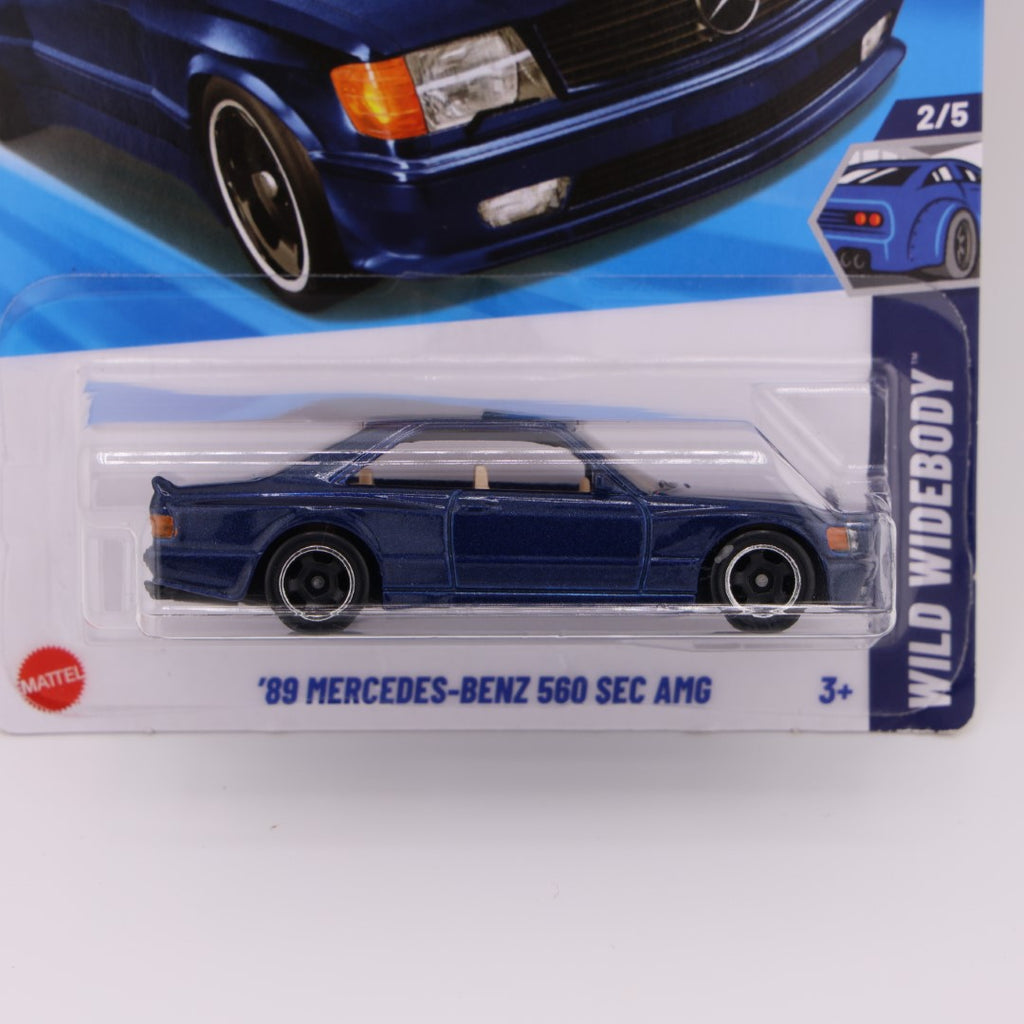 1989 Mercedes Benz 560 SEC AMG Blue - 1:64 Hot Wheels