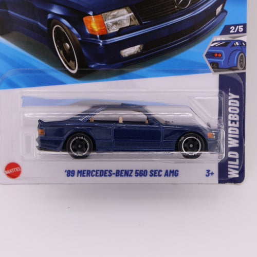 1989 Mercedes Benz 560 SEC AMG Blue - 1:64 Hot Wheels