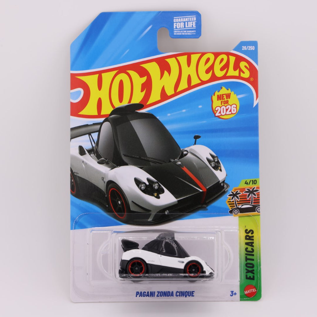 Pagani Zonda Cinque White - Hot Wheels