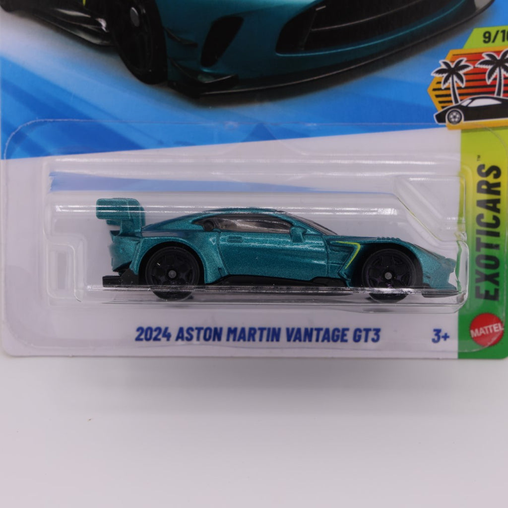 2024 Aston Martin Vantage GT3 Blue Green - 1:64 Hot Wheels