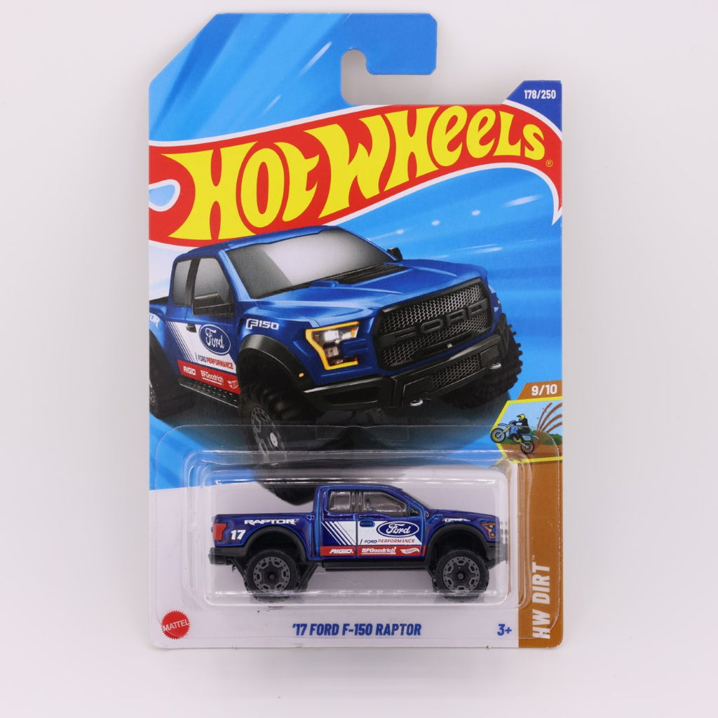 2017 Ford F-150 Raptor Blue - 1:64 Hot Wheels