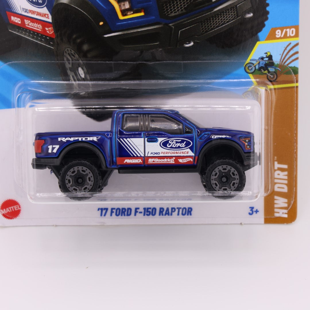 2017 Ford F-150 Raptor Blue - 1:64 Hot Wheels