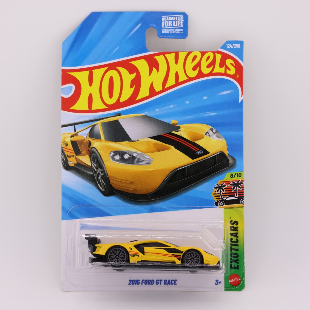 2016 Ford GT RACE Yellow - 1:64 Hot Wheels